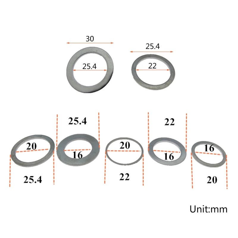 Vòng Cưa Tròn, 8 Miếng, Lưỡi Cưa Tròn, Vòng Giảm, Vòng Chuyển Đổi Dụng Cụ Làm Rau Cau Dropship