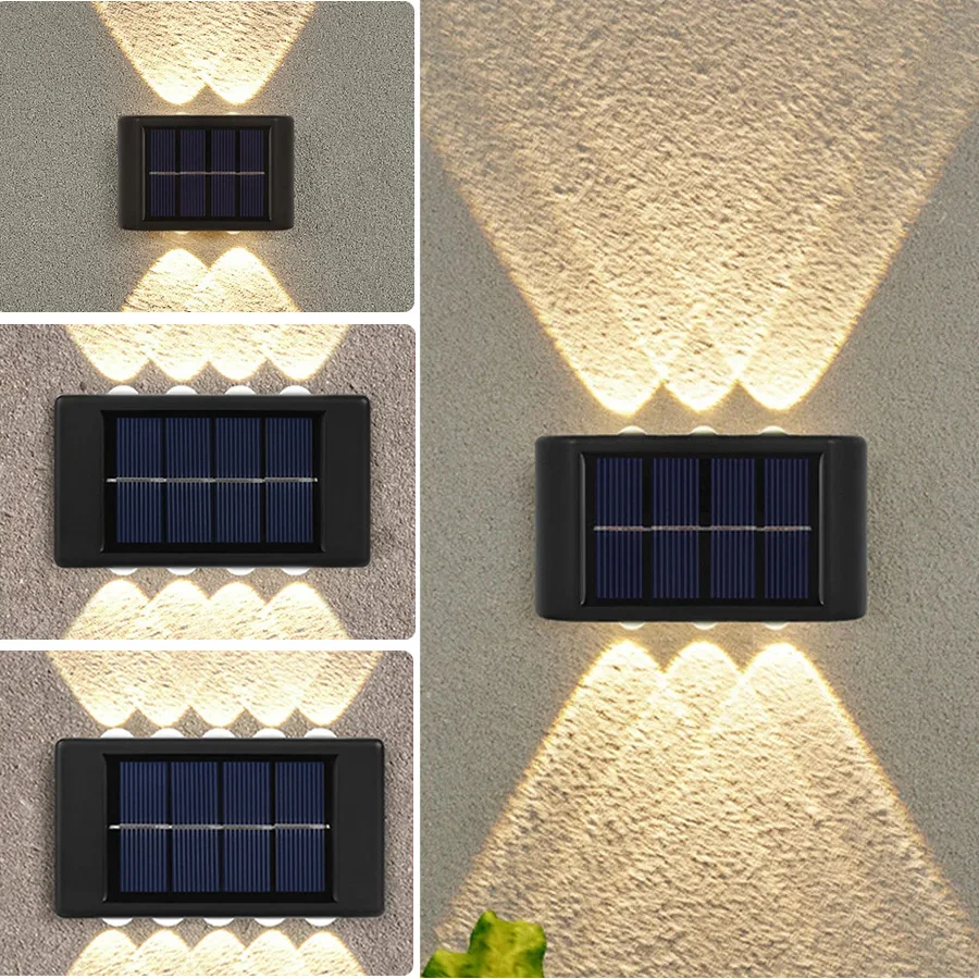 LED Solar Garden Lights Outdoor Waterproof Solar Power Lamp Wall Balcony Stairs Street Light Outdoor Solar LED Lights Sunlight