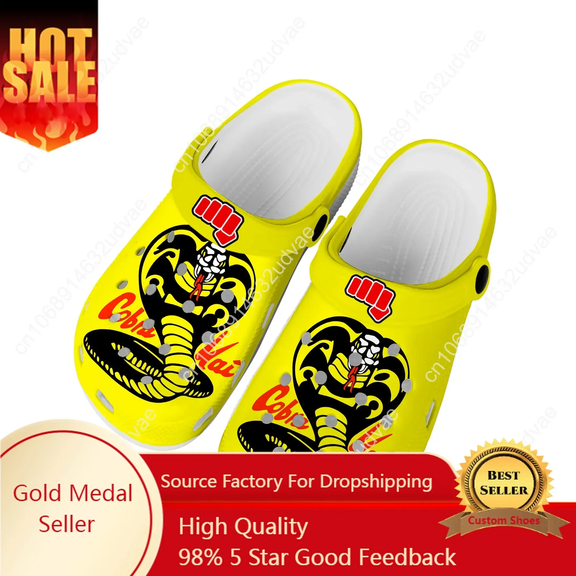 

Movie Thai Venomous Snake Cobra Kai Home Clogs Custom Water Shoes Mens Womens Teenager Shoe Garden Clog Beach Hole Slippers