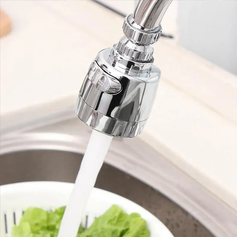 360 Diffuser Swivel Head Bath Faucet Bubbler 2 Mode Kitchen Faucet Nozzle Filter Adapter Bent Water Saving Tap Aerator Rotatable