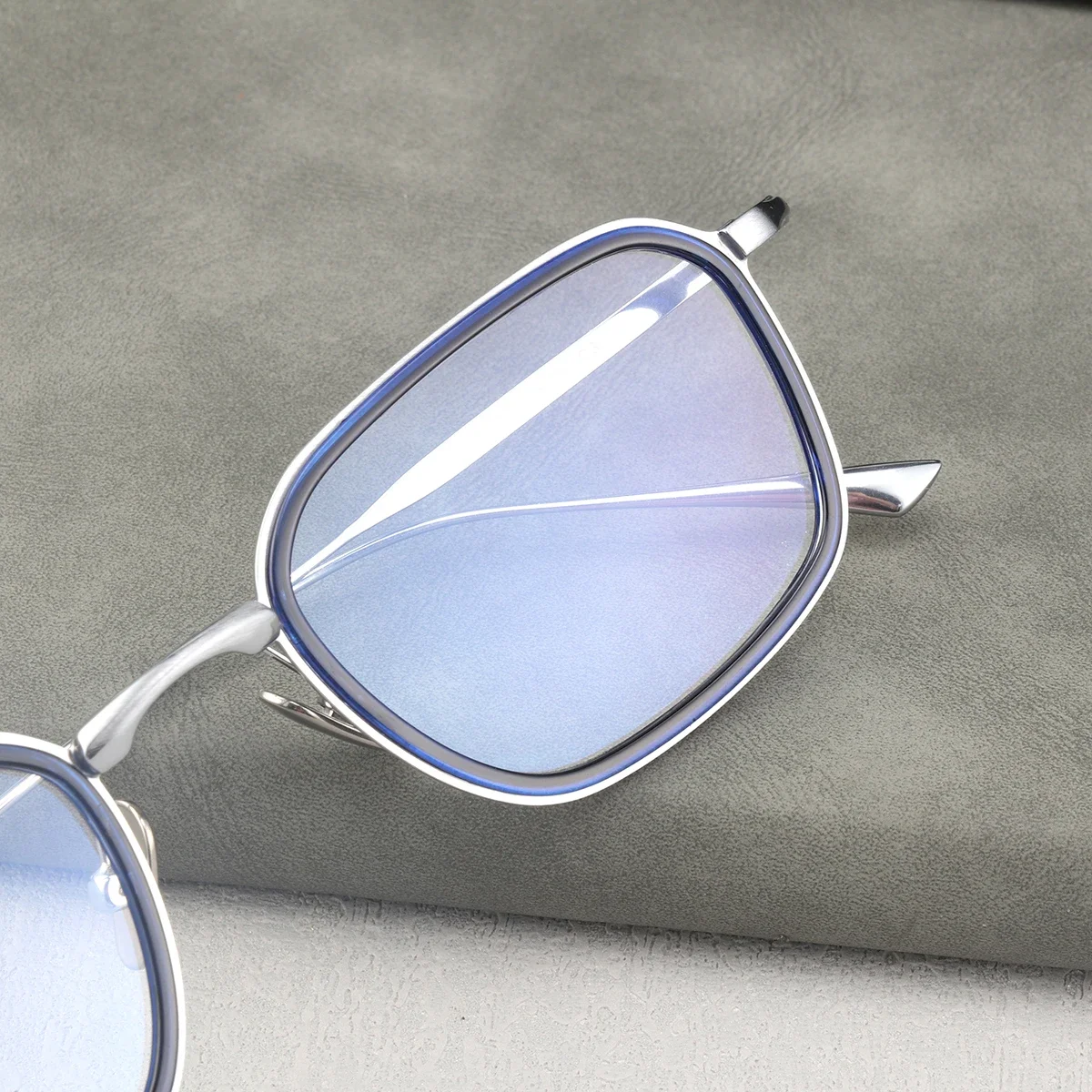 KUXA Occhiali da vista da uomo in acetato di titanio Ipermetropia Miopia Occhiali da vista Lenti da ricetta antiriflesso graduate progressive