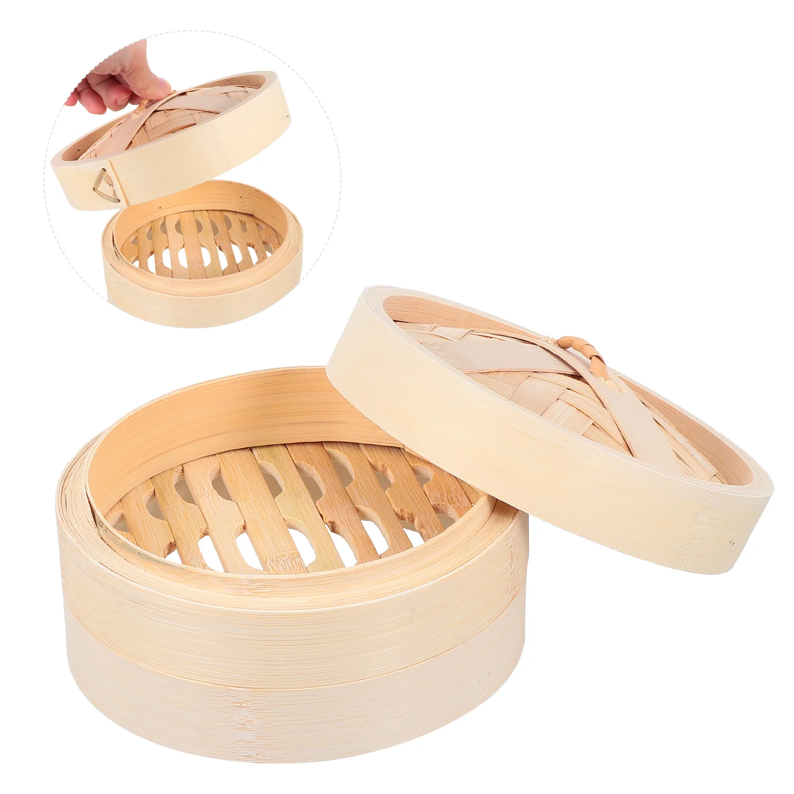 

Easy to Clean Steamer Food Reusable Multifunction Wok-compatible Bamboo Basket Kitchen Dumpling Multi-functional