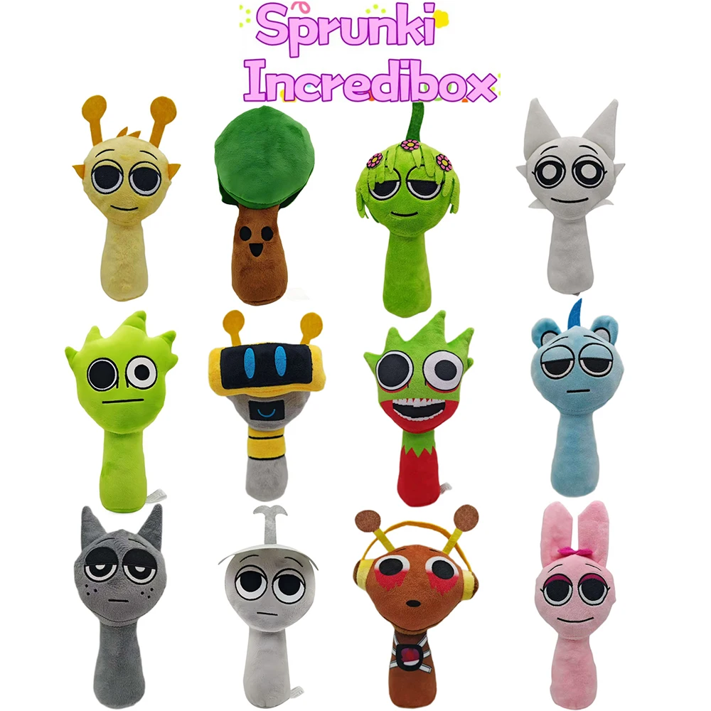 Sprunki Plush Toys Sprunki Incredibox Plush Doll Sprunki Game Cartoon Pillow Kids Birthday Gifts Stuffed Dolls Christmas Gift