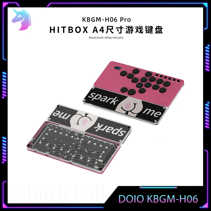 

Игровая клавиатура DOIO KBGM-H06 PRO HITBOX A4 из алюминиевого сплава, портативный джойстик, аркадная поддержка PS4 PS5 PC Switch Steam SF KOF Custom