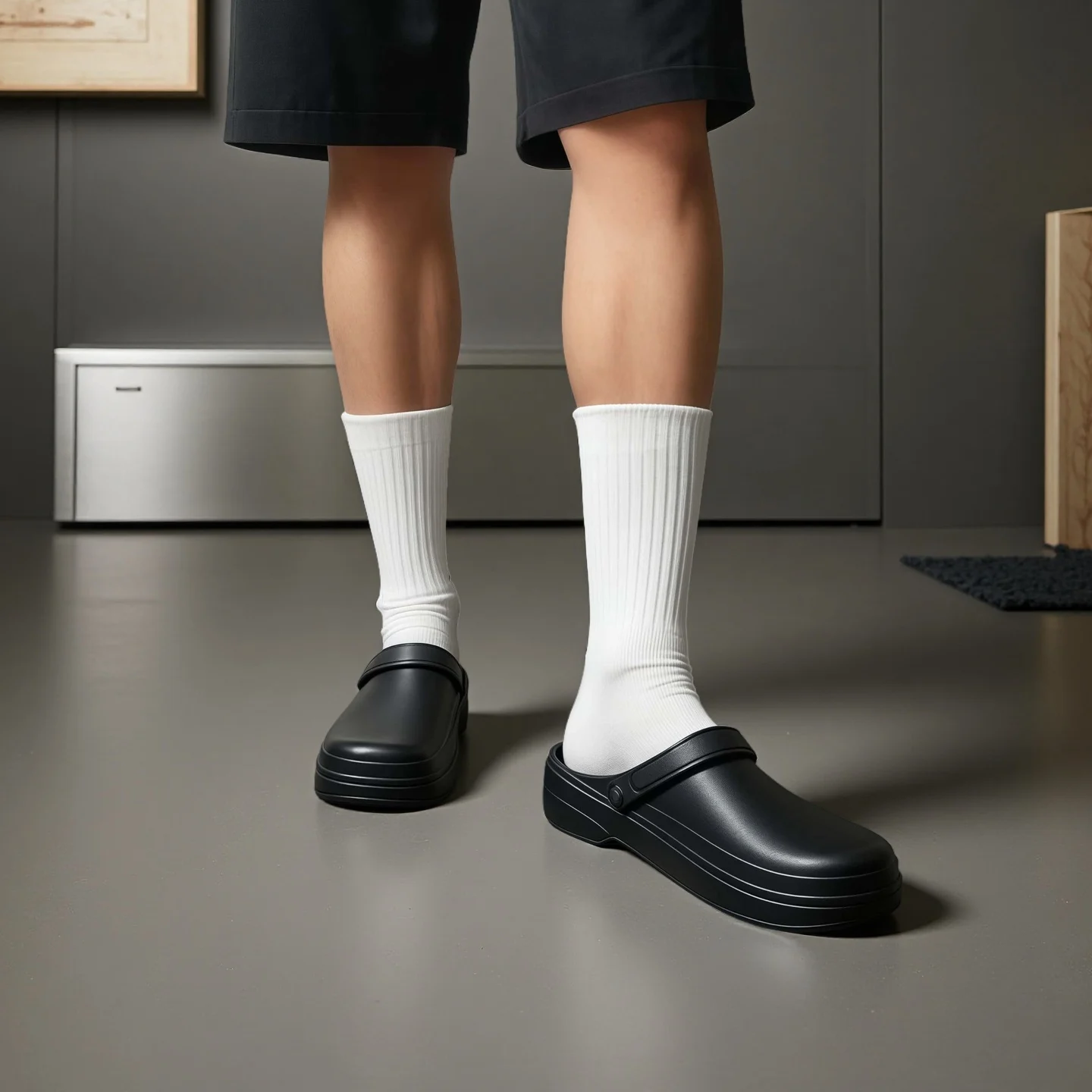 Eva-Clogs für Herren | Leichte und bequeme Slip-On-Hausschuhe, Hausschuhe für den Innenbereich, Gartenschuhe für den Außenbereich, Pantoletten. – Detail 10
