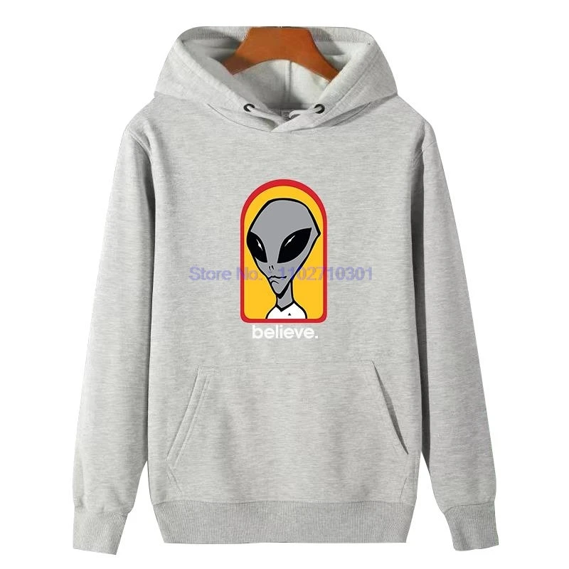 Alien Workshop Believe Speed Way Fashion Graphic Hooded Shirt Thick Sweater Hoodie Hooded Shirt Fleece Hoodie Men's Sportswear