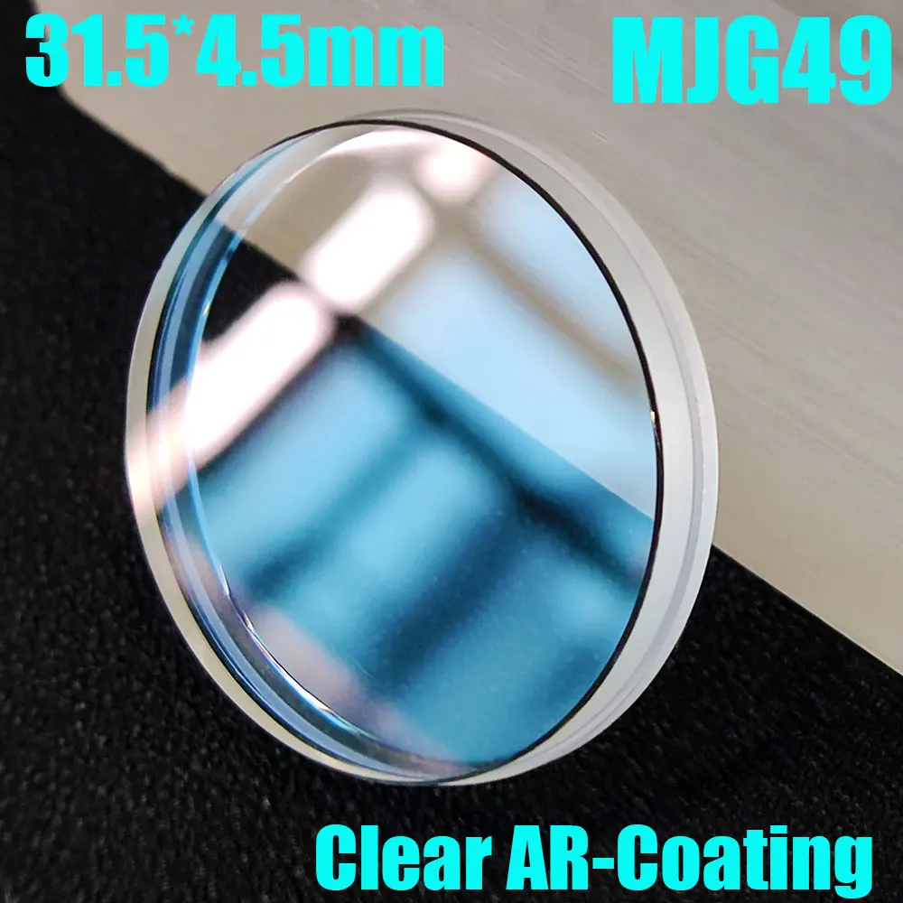 31,5 mm * 4,5 mm SKX007 SRPD Płaskie szkło mineralne Niebieska/czerwona/przezroczysta powłoka AR Stopniowane szkło zegarka Części zamienne Mod