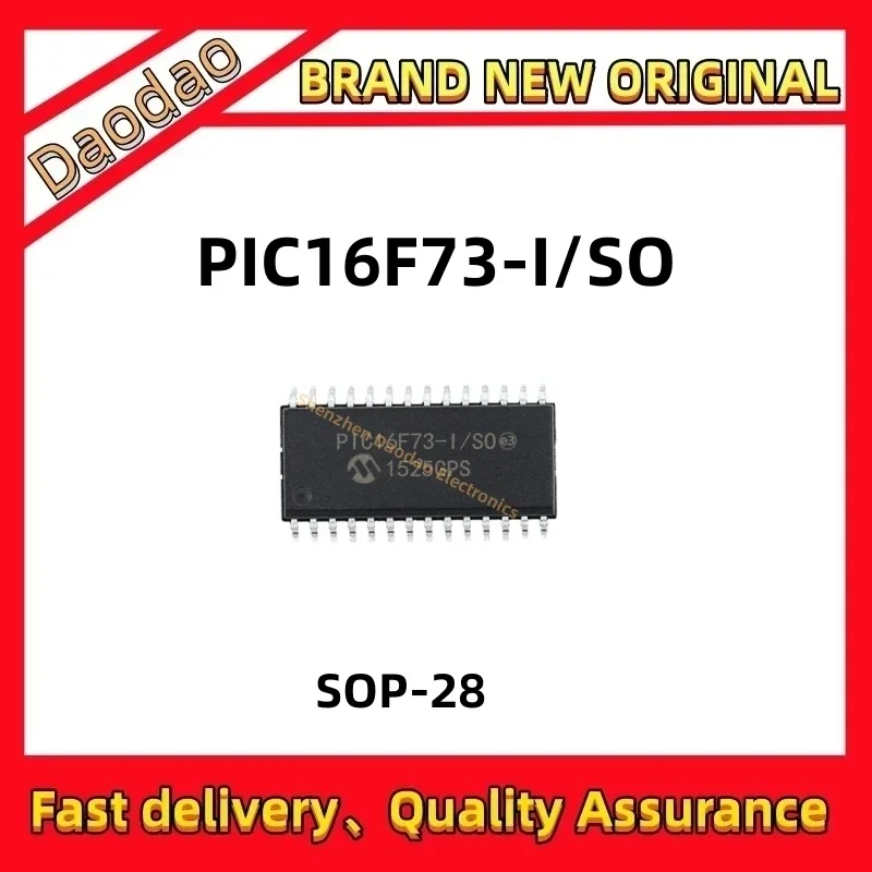 10Pcs PIC16F73-I/SO PIC16F73 PIC16F PIC16 PIC IC Chip SOP-28 New original microcontroller