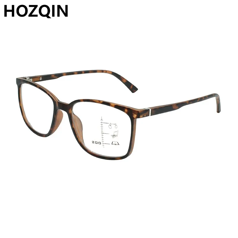 

Fashion Women Retro Square Progressive Reading Glasses Men Matte Frame Presbyopic Eyeglasses Look Near Far Spectacles Multifocal