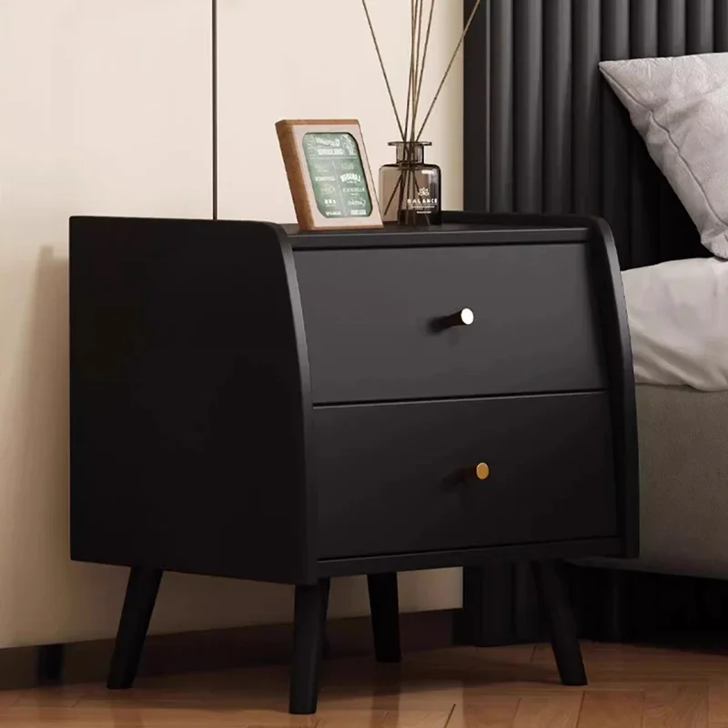 Luxury Aesthetic Night Table Drawer Italian Trendy Simple Nightstand Nordic Storage Criado Mudor De Quarto Bedroom Furniture