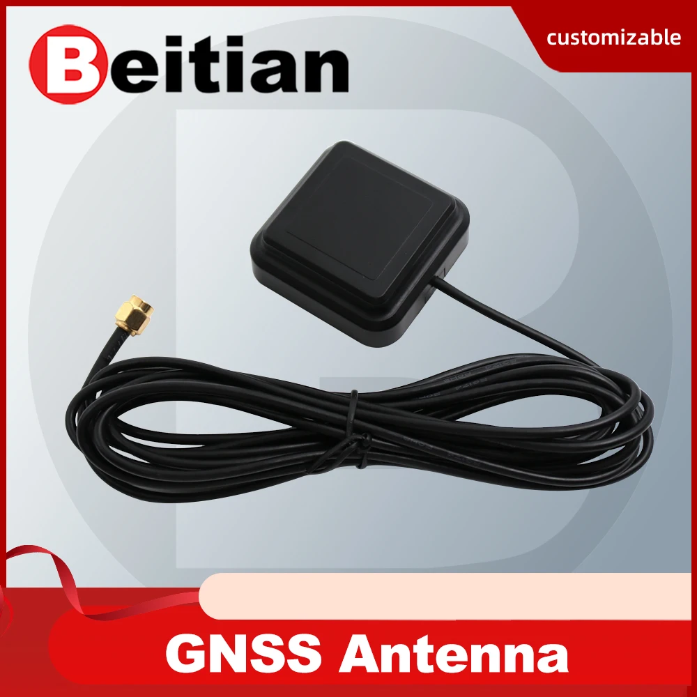 Beitian Supports GPS GLONASS Galileo BeiDou 3m cable SMA connector RTK multi-band active GNSS antenna BT-3G43AJL2 BT-3G43AJL5