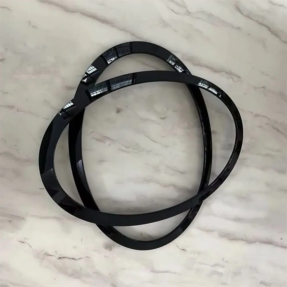 2 قطعة 51137149905 51137149906 لمعان أسود/فضي مطلي إطار السيارة الأمامي لميني كوبر S R55 R56 R57 R58 كلوبمان 2007-2015