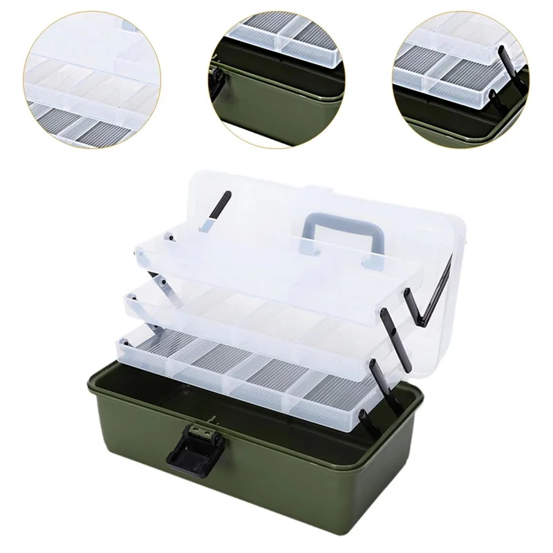 -A89Z Portable Fishing Tackle Storage Box Adjustable Compartments Ideal For Outdoor Fishing Gear