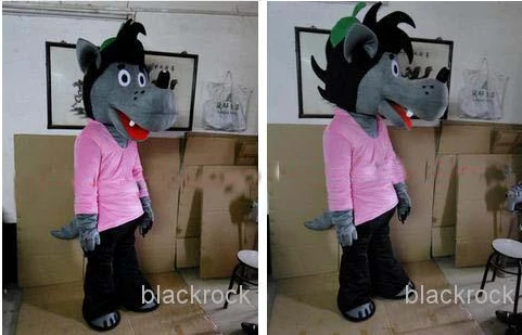 

New Adult Hot Sale Foam Cute Wolf Fancy Cartoon Mascot Costume Plush Christmas Fancy Dress Halloween Mascot Costume