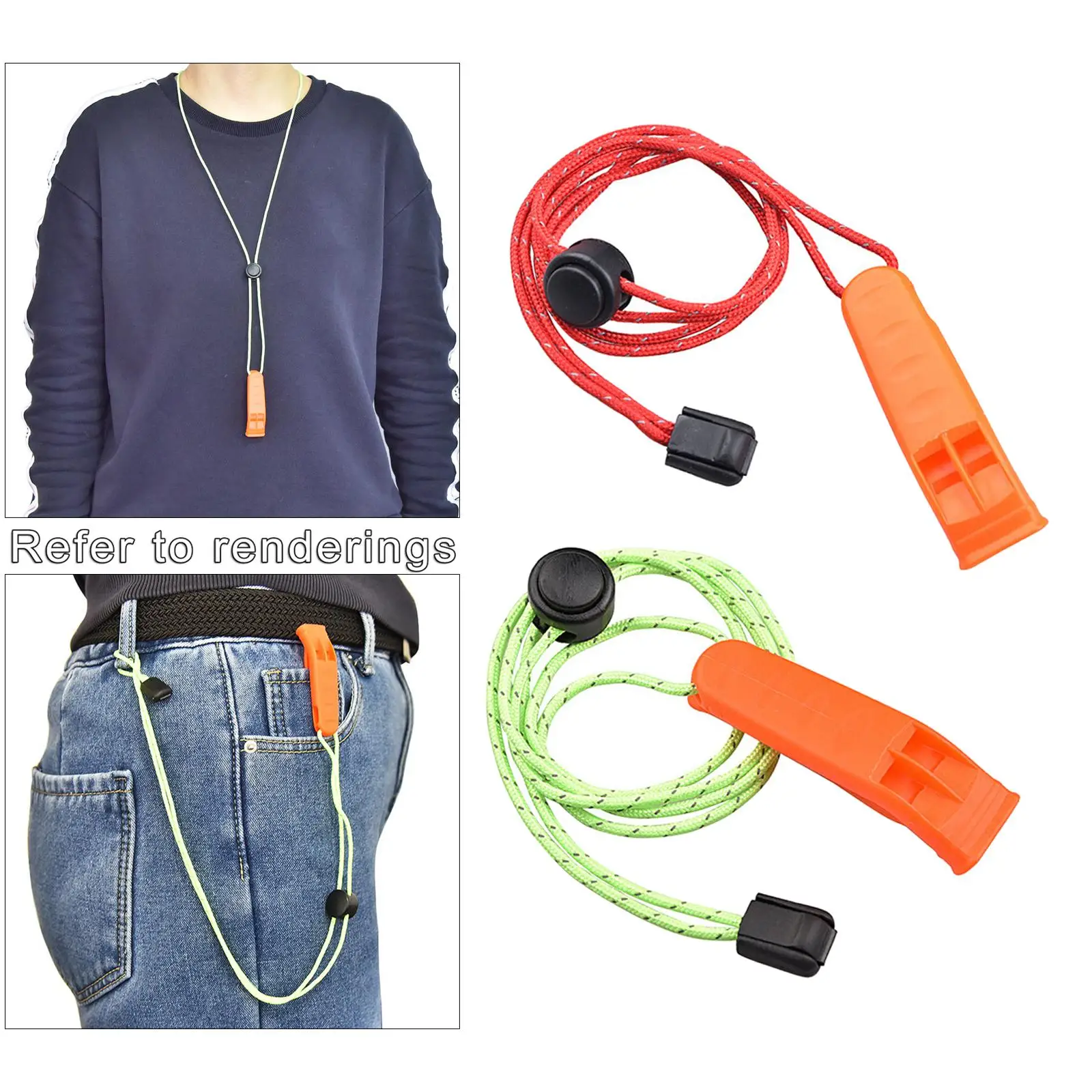 Emergency s, Outdoor with Lanyard for Hiking Hunting Boating Kids Adults Lifeguard