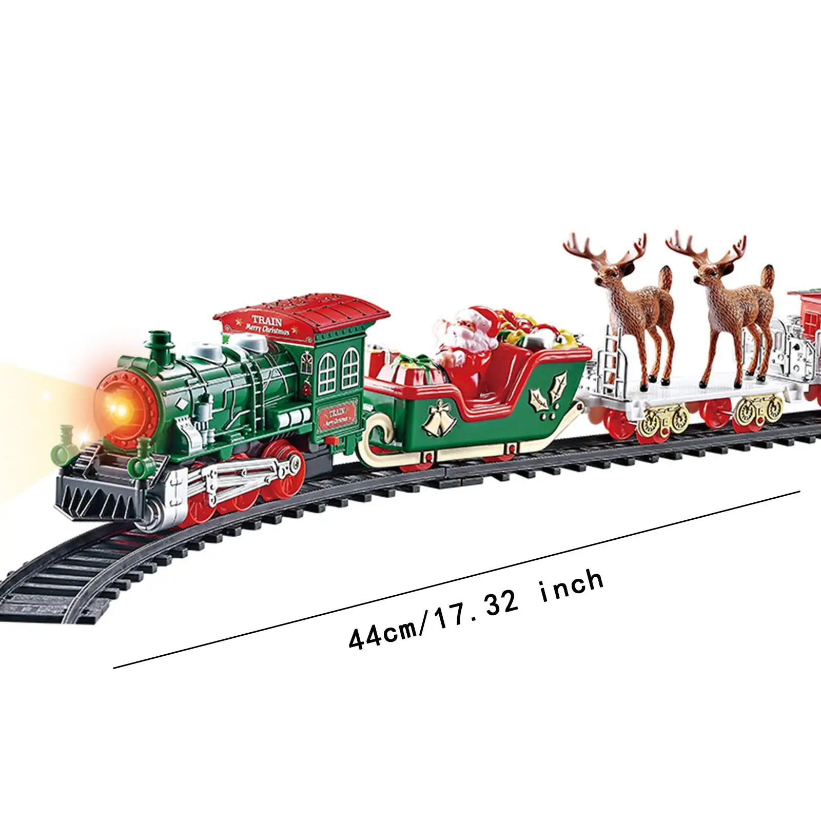 Set di treni elettrici Set di treni natalizi Pista creativa Giocattolo elettrico Natale