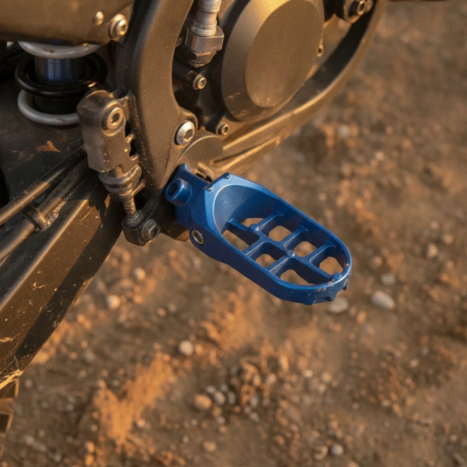 Motorcycle Foot Peg with Springs High Strength Dirt Bike Footrest with Pins Foot Peg Spring Kit Long-Lasting Hardware Practical view 4