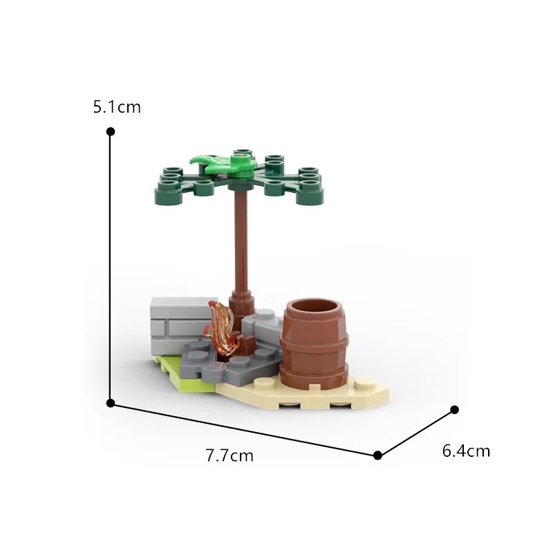 신비한 사원 블록 세트 - 젤다의 모험 성지 모델 조립 블록 창의적인 선물 어린이 성인 게이머용