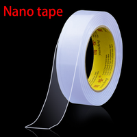 1M 3M 5M Nano Tape Double Sided Tape Transparent Reusable Waterproof Adhesive Strong Tapes Cleanable Kitchen Bathroom Supplie