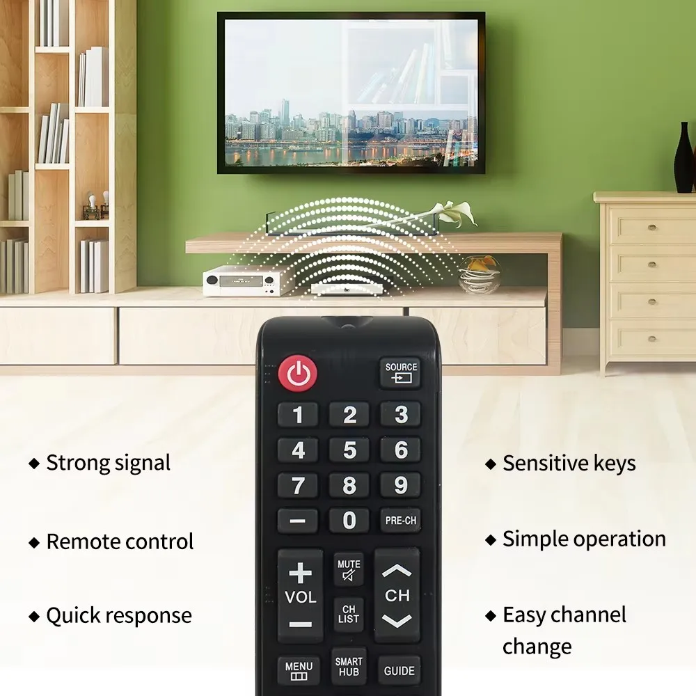 ZLRLMHY BN59-01199F IR Universal Remote Controller for Samsung TV AA59-00666A AA59-00600A AA59-00817A BN59-01180A Remote Control