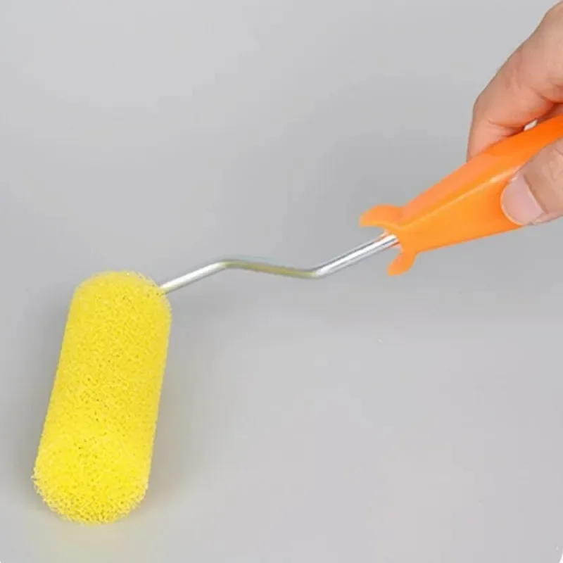 4/8inch Wall Paint Roller Brush Portable Sponge Painting Roller with Handle Roller Brush Paint Portable for Wall Painting Tool