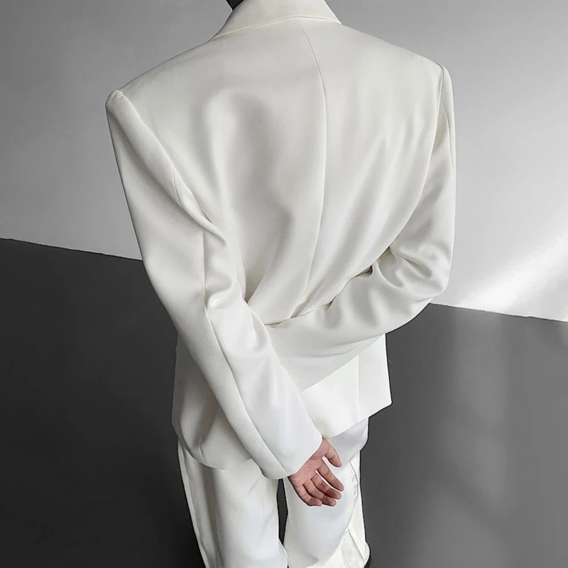 LUZHEN 2025 جديد فاخر أنيق مزاجه ثلاثي الأبعاد المرقعة السترة معطف الرجال موضة وسيم ملابس كاجوال JY4403 #3