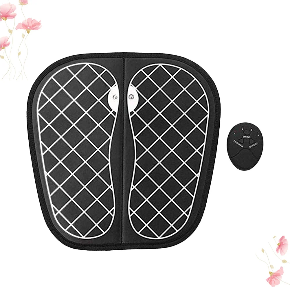 1 stuks elektrische voetmassagemat USB-oplaadmassagepad voor thuisgebruik stimuleert de bloedstroom Sterke immuniteit Ondersteuning Zwart