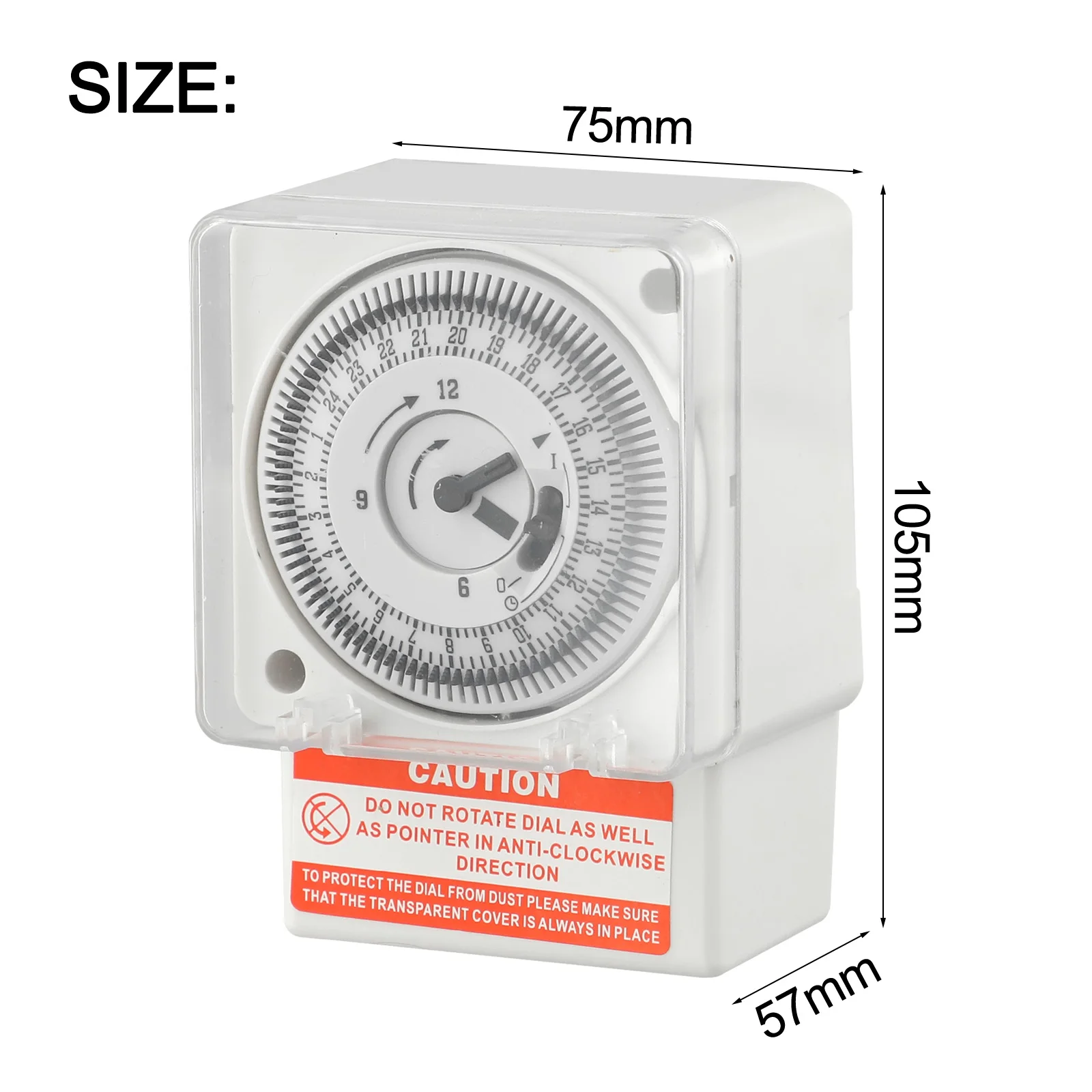 1pc Mechanical Timer Switch AC220V Analogue Timer SL-189 24 Hours 15 Minutes DIN Rail Timer Switch Quartz Motor Type