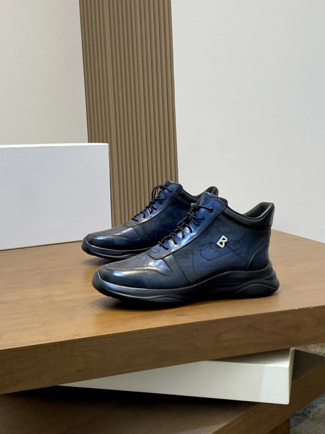 

BLLIYOSS 1895, мужские туфли с высоким берцем, высокое качество, трехмерная рельефная скульптура, тисненый узор значка