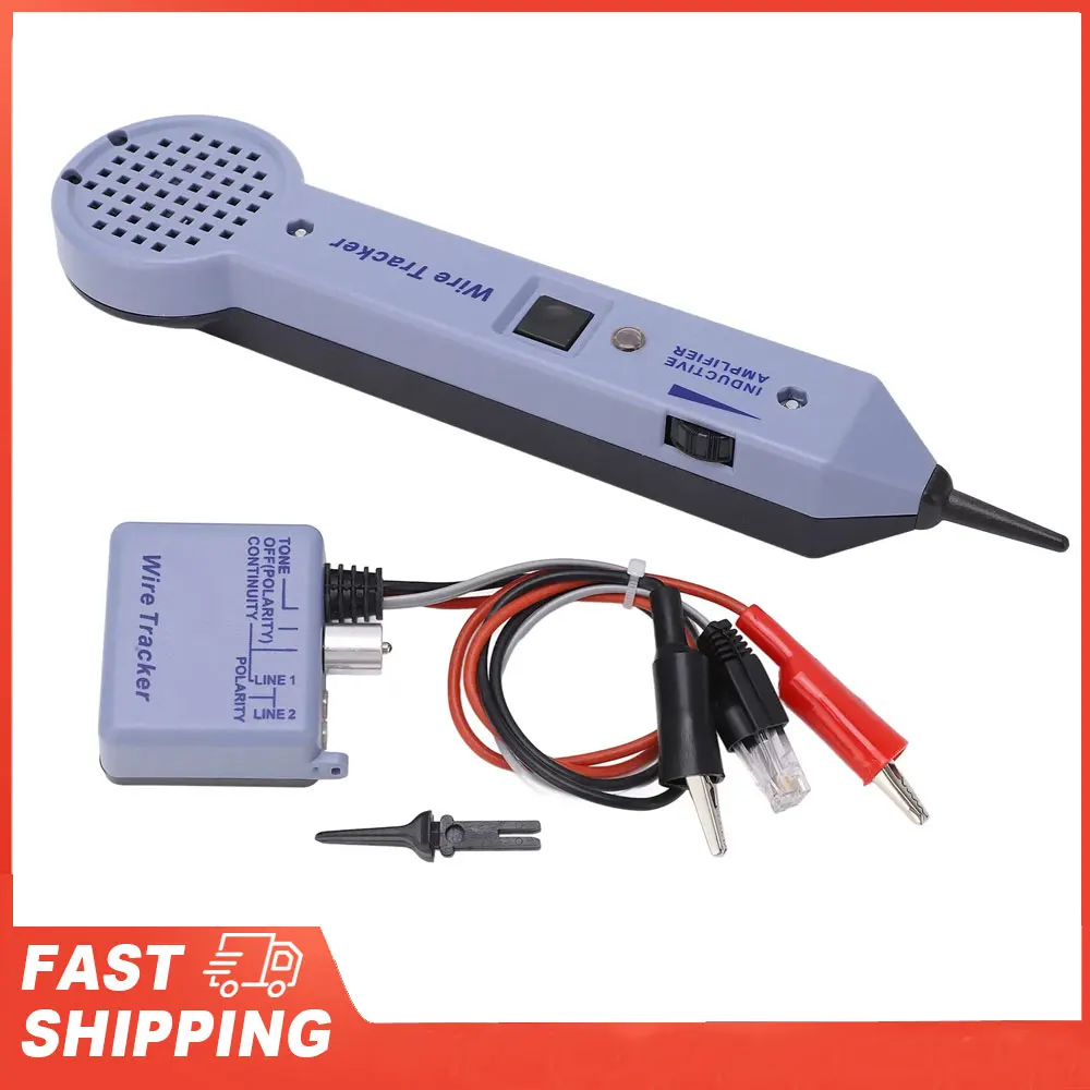 

Wire Tracer Kit Cable Toner Detector Network Cable Tracing Tester Kit Audio Adjustable Induction Amplifier Cable Toner Detector