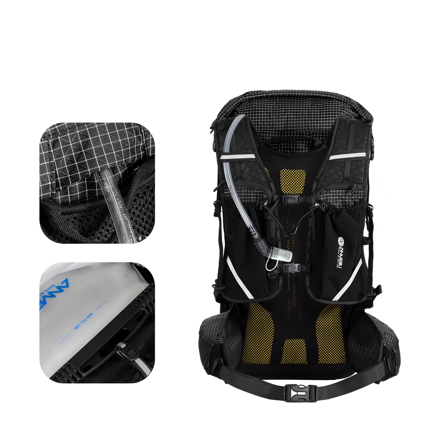 Anmeilu-男性と女性のための登山バックパック、スポーツバックパック、軽量、オフロード、大容量、屋外旅行、ハイキング、30l