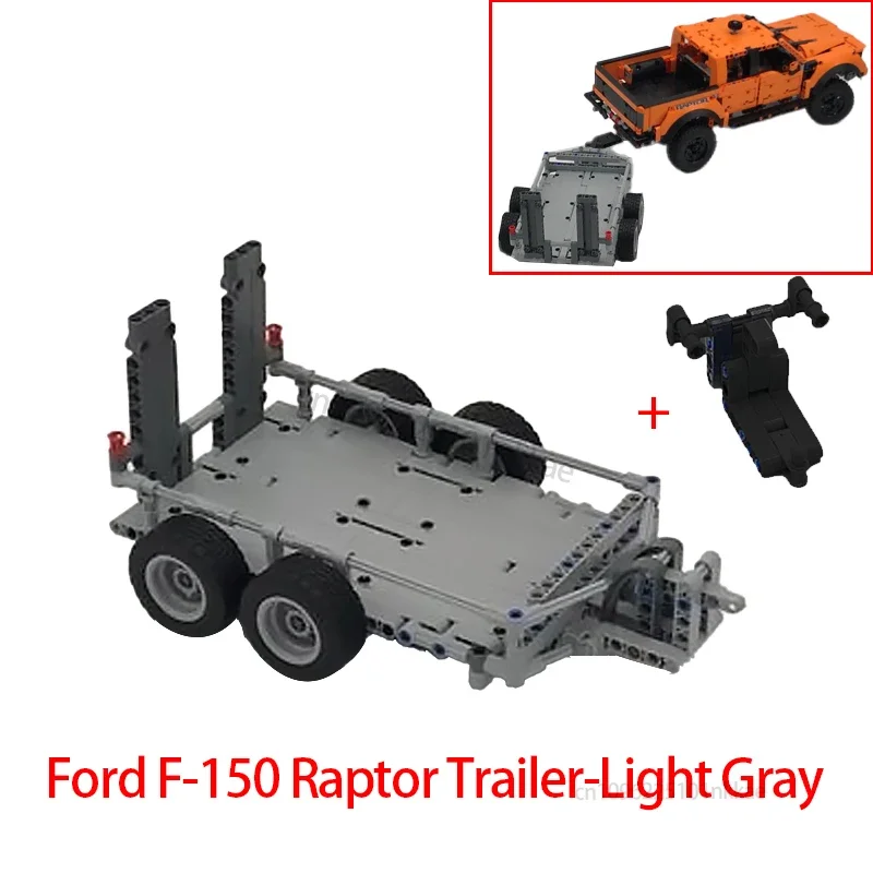 NIEUWE Technische Trekhaak Kraan Platform Hardtop Bumper Dakdrager Bouwstenen voor F-150 Raptor DIY 42126 UP Baksteen Speelgoed Cadeau - afbeelding 1