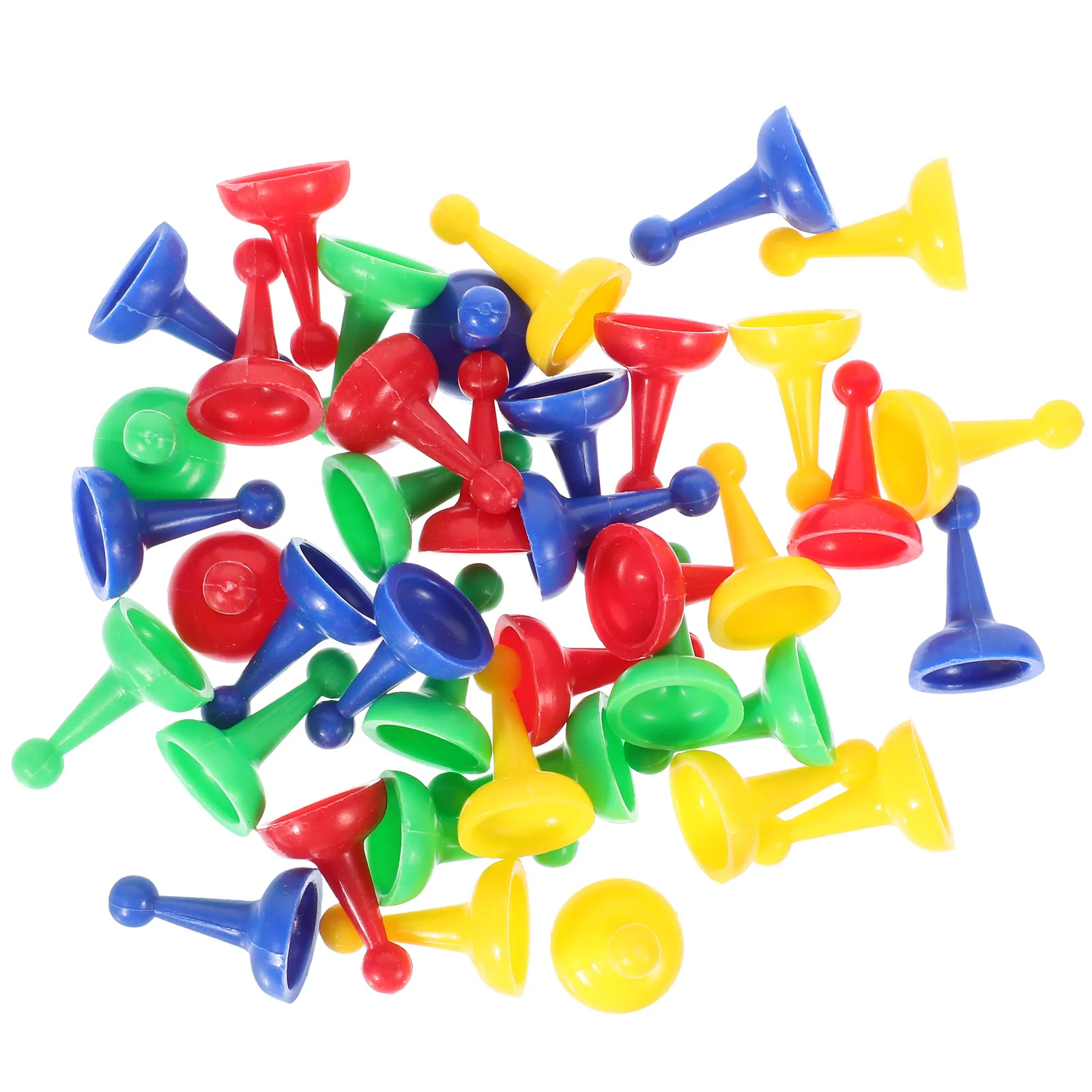 

40Pcs Chess Pieces Plastic Replacement Lost Damaged Practical Board Game Game Pawns Tabletop Markers
