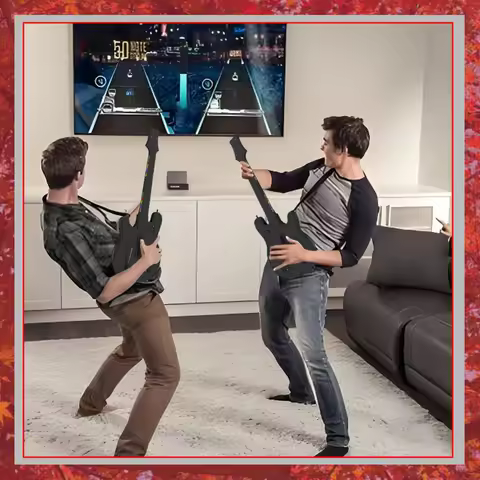 Wireless Guitar Controller 2.4G Guitar Handle with Strap &amp; Wireless Dongle Console Gamepad for PS4 PS3 PC Guitar Hero Clone Hero