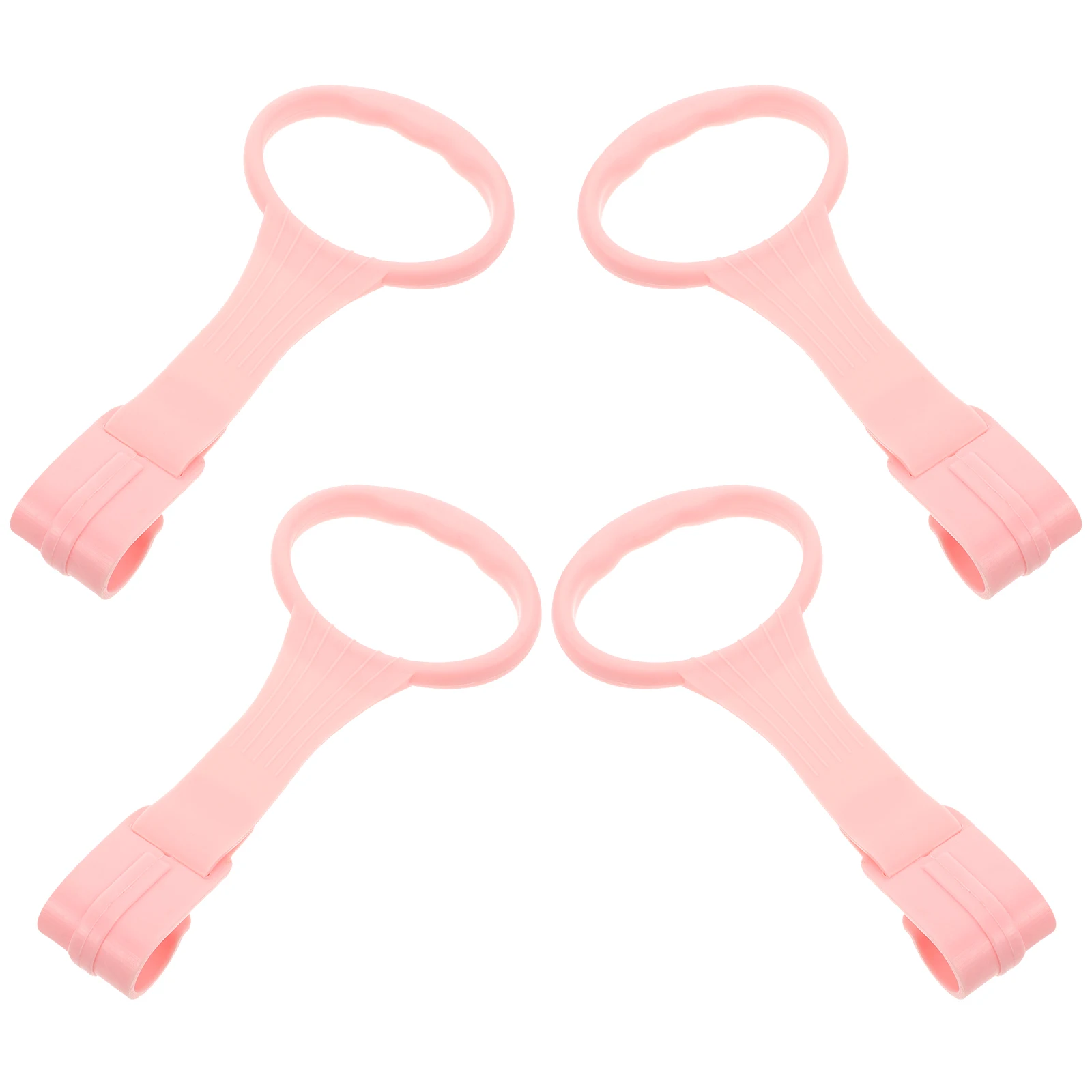 Anillo de tracción de mano para bebé, soporte portátil de ayuda para cuna de recién nacido, cama de guardería, barra de dominadas, agarre de soporte de entrenamiento, 4 Uds.