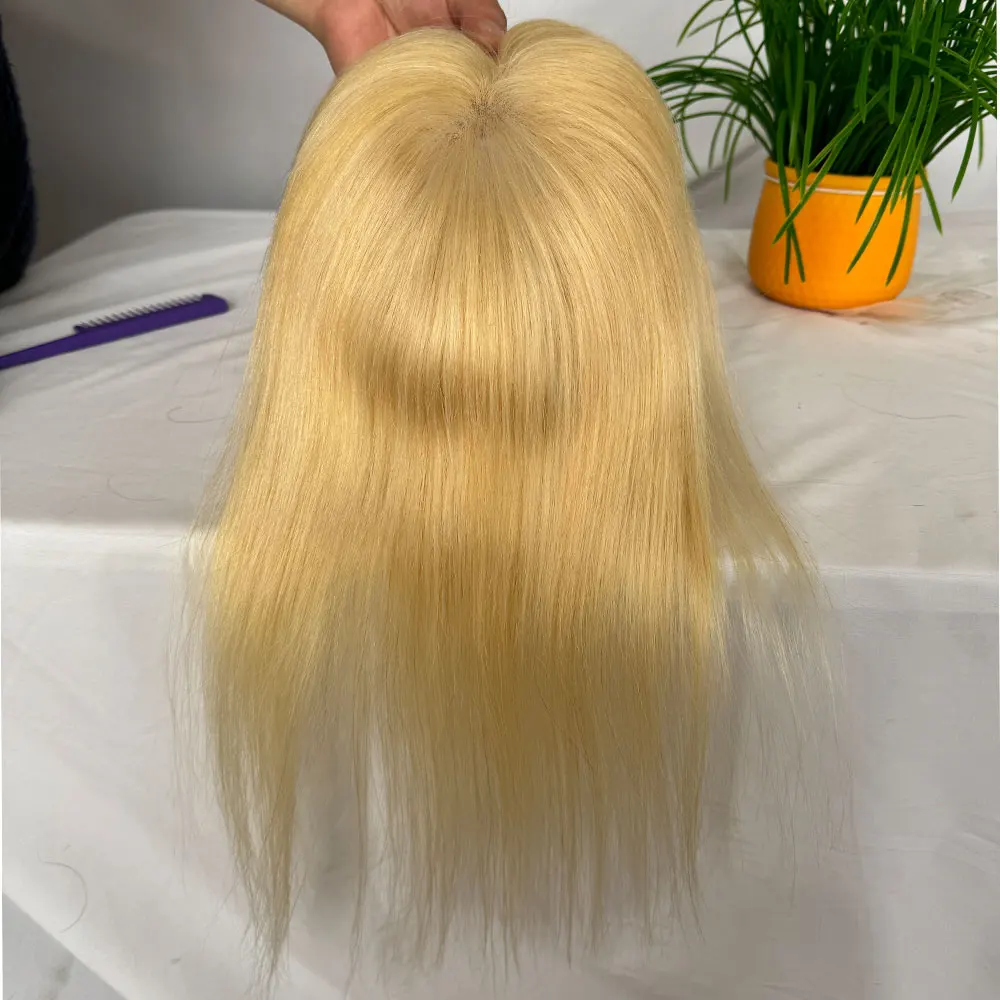 Clip Haar teile für Frauen 4x6 Zoll Größe Basis 12 Zoll Haar deckel für Frauen echtes menschliches Haar kein Pony Top Haar teile gemischte Farbe