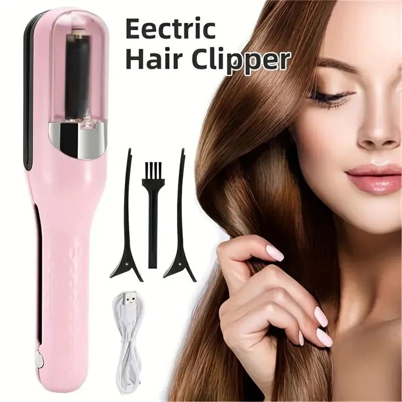 1pc Rechargeable 2-in-1 Hair Trimmer, Hairdressing Device, Multi functional Hair Clipper, Hair Fork Trimmer