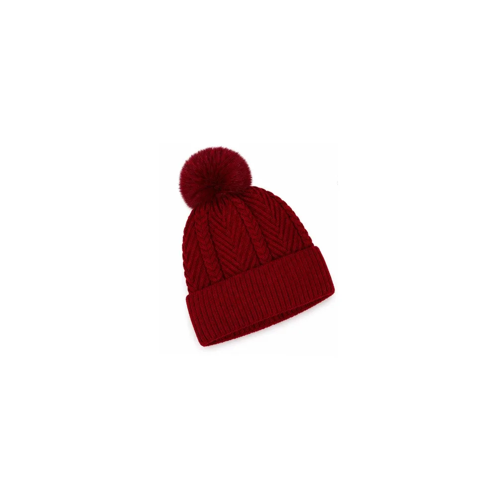 New Warm Knitted Hat Thickened Mushroom Cap Elastic Fit Ear Protection Beanie Hats Skiing and Snow Weather