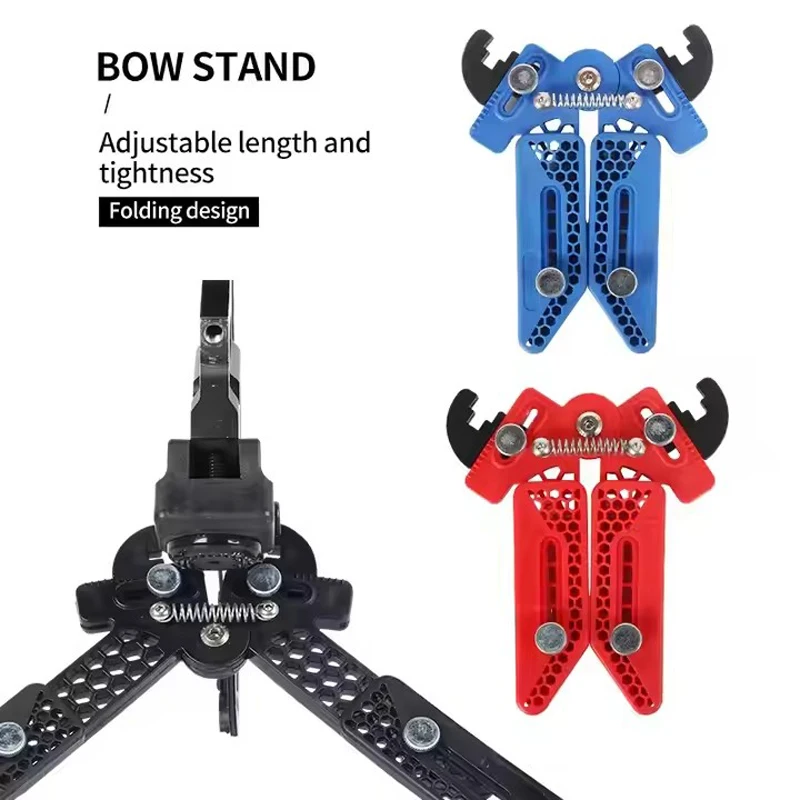 Adjustable Jaws 3-Color Compound Bow Stand Great Stability Archery Bracket