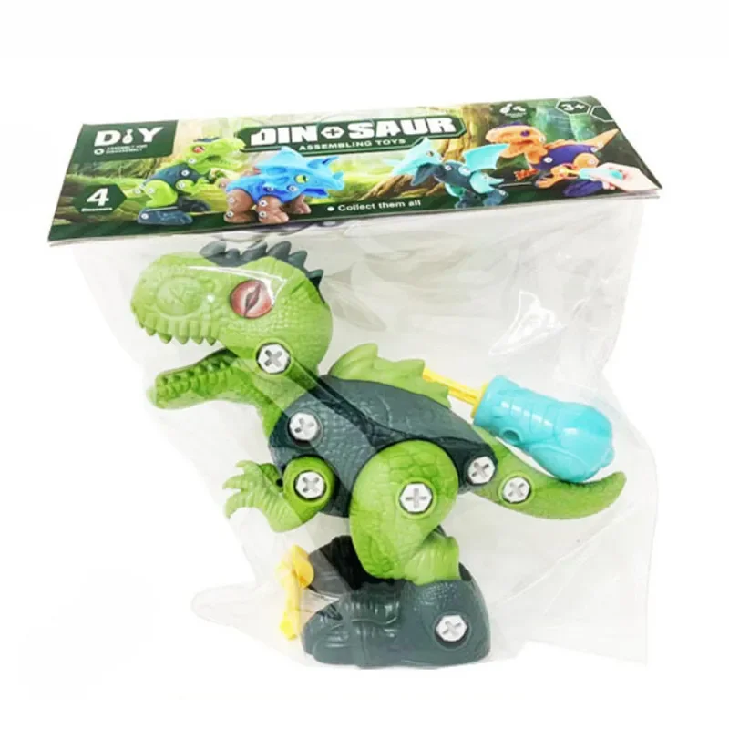 DIY Screwing Blocks Dinosaurs  Assembly Toy Sets Gifts Bricks Toys Develop Hand On Ability Educational Animal Toys boys for Kids