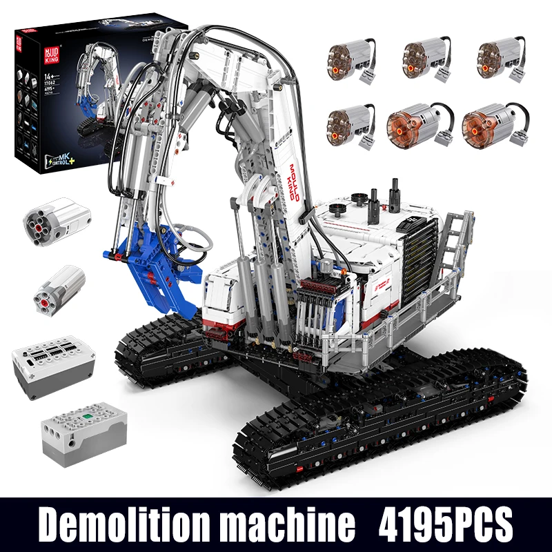 Mould King 17062 Technische Truck Speelgoed RC Bouw Demolitie Machine Bouwblok Assemblage Truck Steentjes Kinderen Kerstcadeau