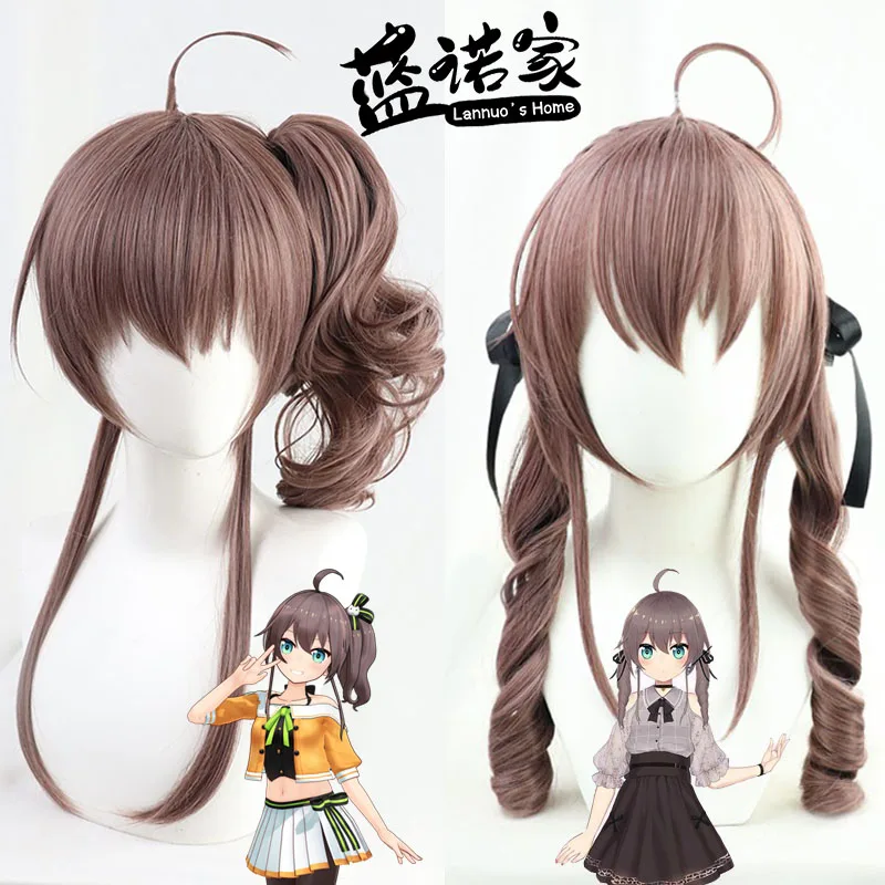 

Anime Hololive VTuber Cosplay Natsuiro Matsuri Cosplay Wig Heat Resistant Synthetic Hair Halloween Party Role Play