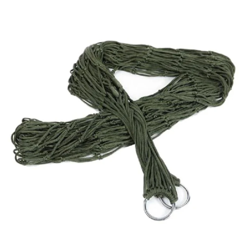 Portable Outdoor Sport Hammock Simple Camping Hammock Mesh Net for Garden Beach Yard Travel Garden Swing Hanging Bed image 5