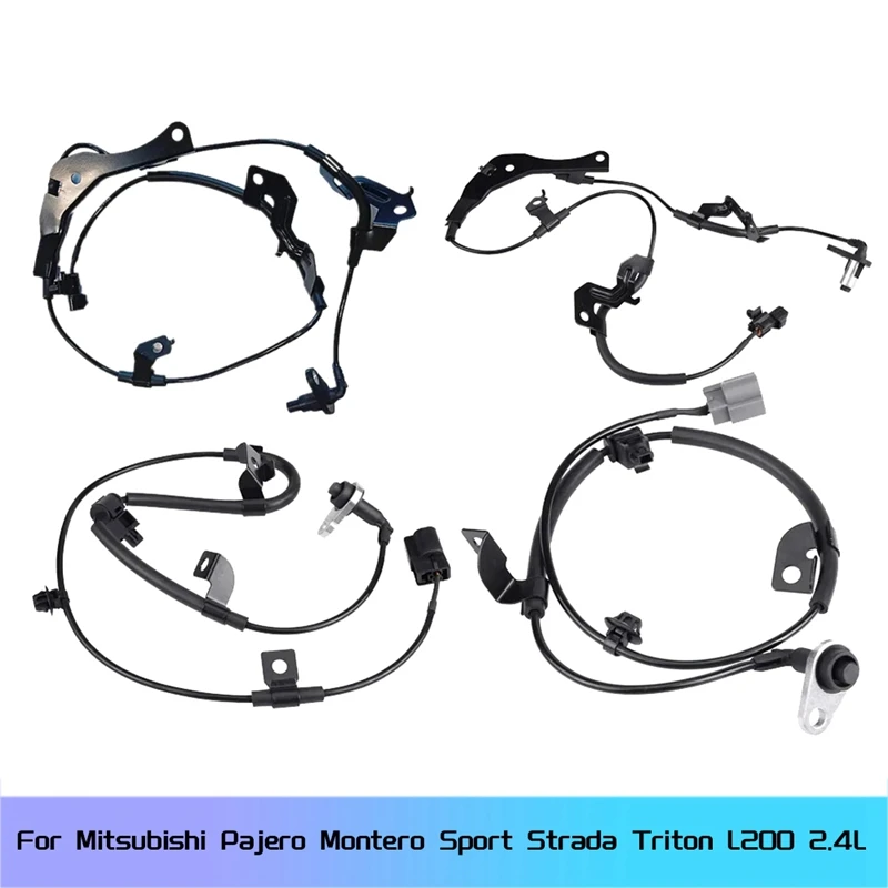 4Pcs ABS Wheel Speed Sensor 4670B005 4670B006 4670B007 4670B008 For Mitsubishi Pajero Montero Sport Strada Triton