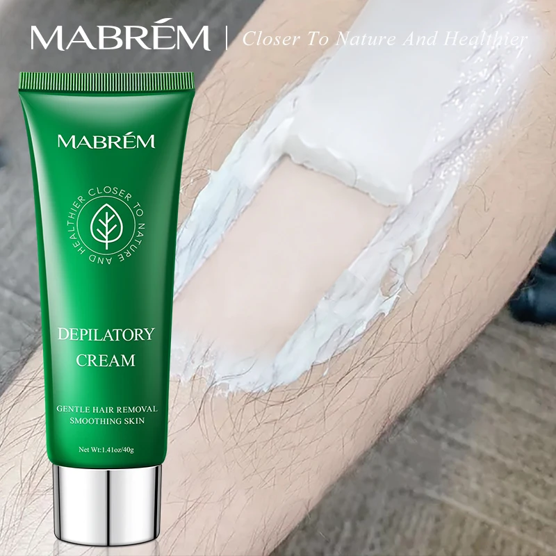 

MABREM Hair Removal Cream Painless Hair Remover For Armpit Legs and Arms Skin Care Body Care Depilatory Cream 40g