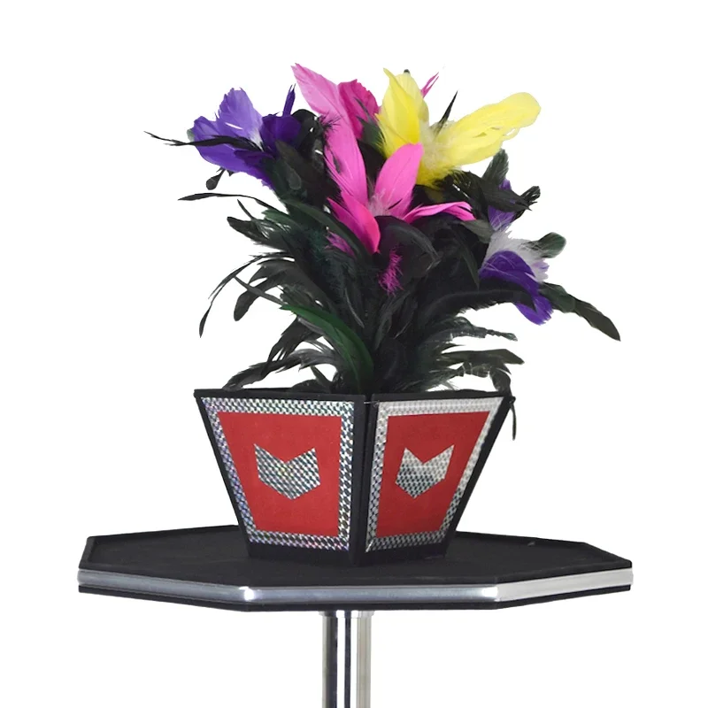 Ramo que desaparece y jarrón, truco de magia de escenario para mago profesional, flor que desaparece, ilusión de mesa, cosas divertidas