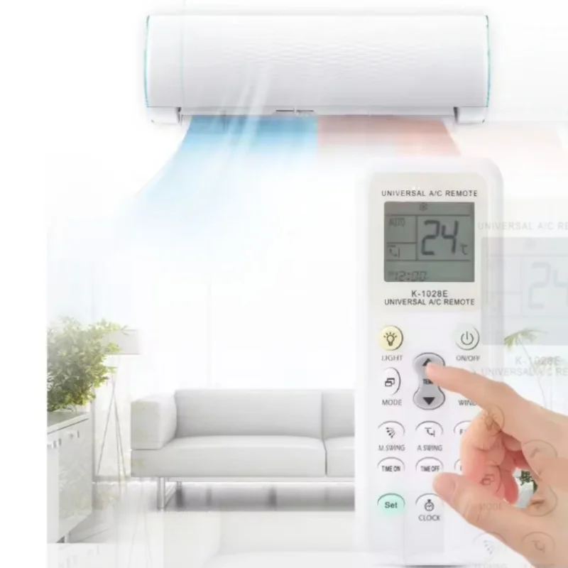 Mando a distancia Universal para aire acondicionado, 1000 en 1, K-1028E, CA, LCD Digital