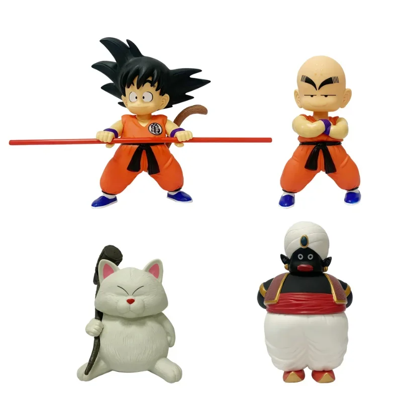 

14-21cm Dragon Ball Anime Goku Pilaf Chiaotzu Oolong Hollow Figure Chaofan Jiaozi Karin Sama Sr. Popo Figurine Model Doll toy