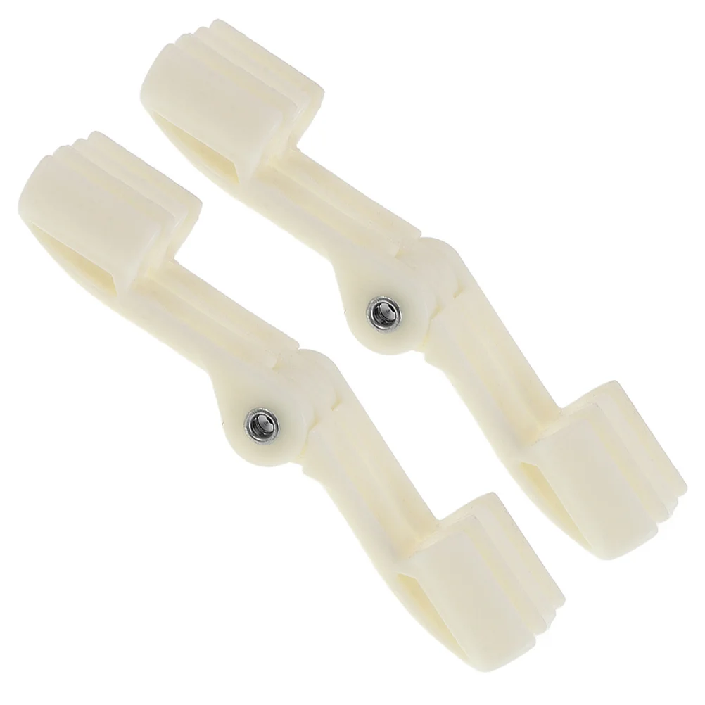 

2Pcs Bed Canopy Retainer Clips Foldable Plastic Net Fixing Stabilizer Small Clamps for Bedroom Camping Balcony Netting