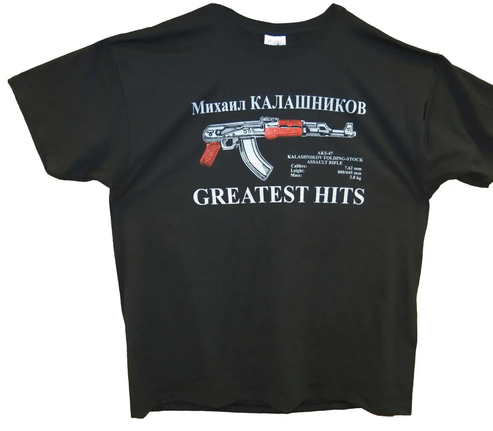 Soviet Russia Kalashnikov AK-47 Assault Rifle Greatest Hits T-Shirt 100% Cotton O-Neck Summer Short Sleeve Casual Mens T-shirt